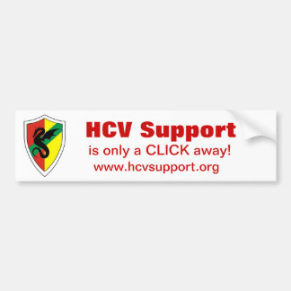 HCVサポートは、遠くになただのかちりと言う音です! バンパーステッカー