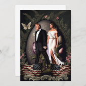 HDのドナルドとメラニアトランプイースターカード 招待状 (正面/裏面)