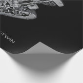 HDオートバイツインショベルヘッドエンジンスケッチバイク ラッピングペーパー (角)