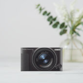 HDレンズのデジタルカメラのカメラマン 名刺 (スタンド正面)