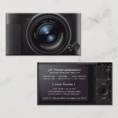HDレンズのデジタルカメラのカメラマン 名刺 (正面/裏面)