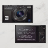 HDレンズのデジタルカメラのプロフェッショナルのカメラマン 名刺 (正面/裏面)