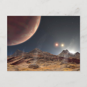 HD188753 3太陽NASA ポストカード
