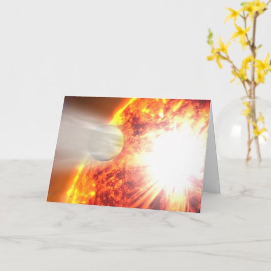 Hd 189733bの大気の蒸発 カード (黄色い花)