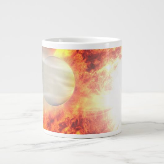 Hd 189733bの大気の蒸発 ジャンボコーヒーマグカップ (正面)