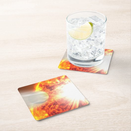 Hd 189733bの大気の蒸発 スクエアペーパーコースター (インサイチュ)