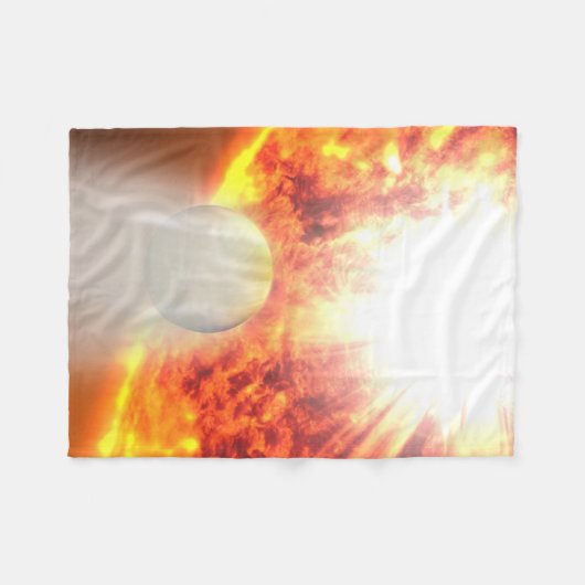 Hd 189733bの大気の蒸発 フリースブランケット (正面(横))