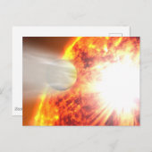 Hd 189733bの大気の蒸発 ポストカード (正面/裏面)