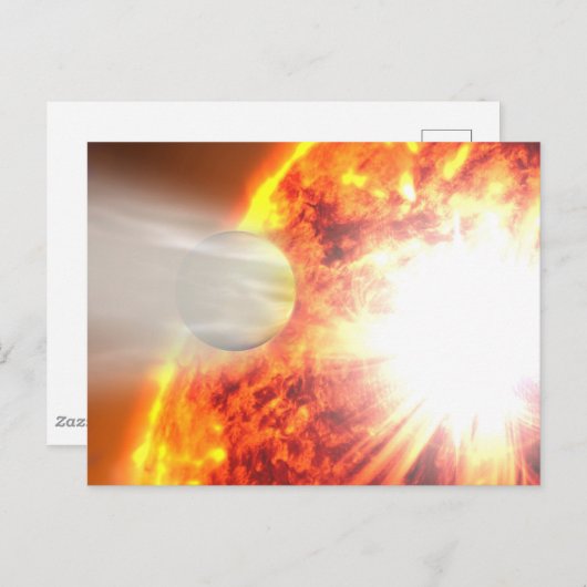 Hd 189733bの大気の蒸発 ポストカード (正面/裏面)