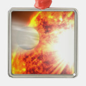 Hd 189733bの大気の蒸発 メタルオーナメント (正面)