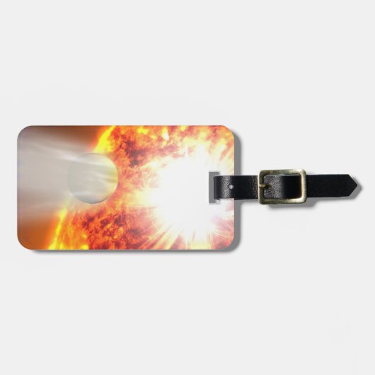 Hd 189733bの大気の蒸発 ラゲッジタグ (正面横)