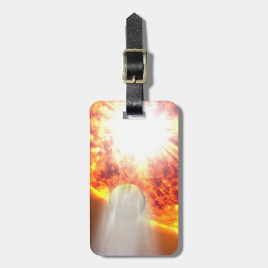 Hd 189733bの大気の蒸発 ラゲッジタグ (正面縦)