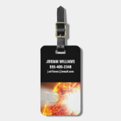 Hd 189733bの大気の蒸発 ラゲッジタグ (正面縦)