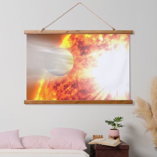 Hd 189733bの大気の蒸発 吊り下げ型タペストリー (寝室)