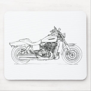 HD CVO Dyna脂肪質のボブ2009年 マウスパッド