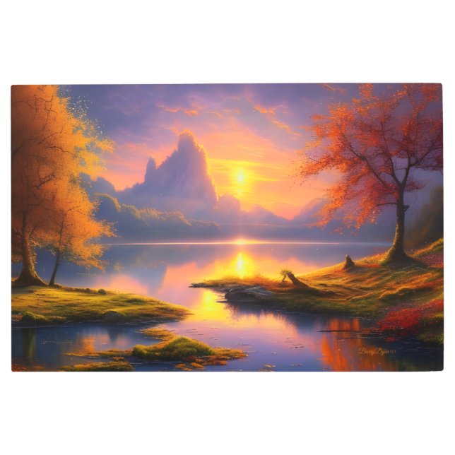 HD Metal Wall Art, 鮮やかLandscape Nature's 最高の メタルプリント (正面)