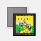HD on the Hill Magnet マグネット (正面/裏面)