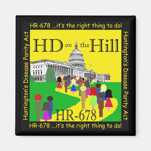 HD on the Hill Magnet マグネット (正面)