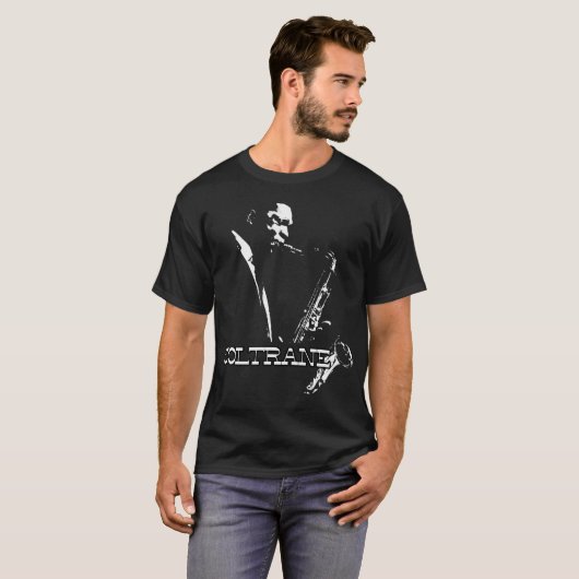 Hd Trane - John Coltrane - Bampwプレーンデザイン Tシャツ (正面フル)