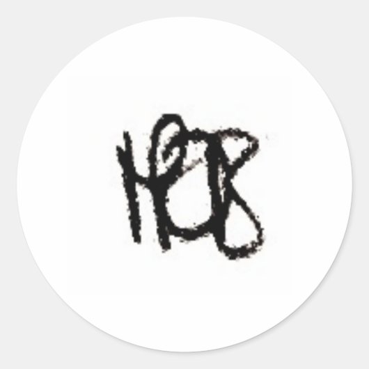 HDBステッカー ラウンドシール (正面)