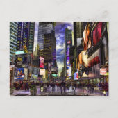 HDRのタイムスクエアフォト ポストカード (正面)