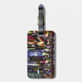 HDRのタイムズ・スクエアの写真 ラゲッジタグ (裏面縦)