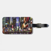 HDRのタイムズ・スクエアの写真 ラゲッジタグ (裏面横)