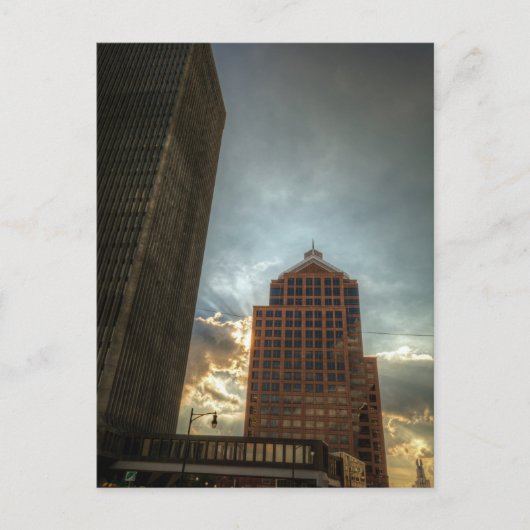 HDRのロチェスタースカイライン ポストカード (正面)