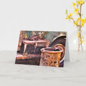 HDRの写真カード カード (黄色い花)