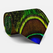HDRト鮮やかーンピーコックフェザー ネクタイ (ロール)