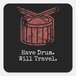 HDWTステッカー – 黒 スクエアシール