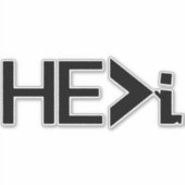 HE>私はひざまずい祈ている – 彼は私の素晴らしBLKより シール (正面)