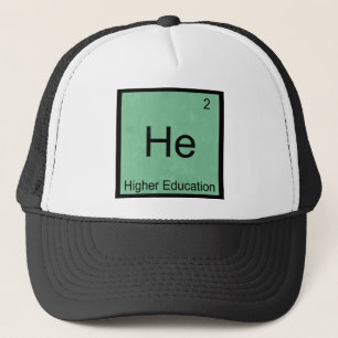 He - 高等教育 化学元素記号Tシャツ キャップ
