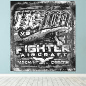 He 100 V8 キャンバスプリント (インサイチュ (ウッドフロア))