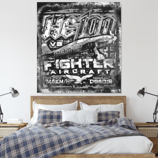 He 100 V8 キャンバスプリント (インサイチュ (寝室))