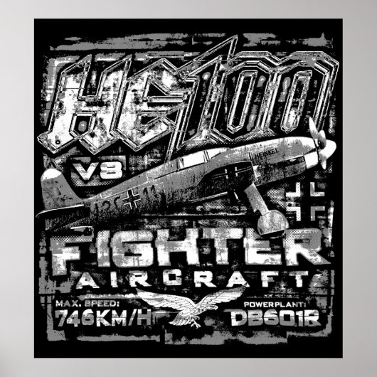 He 100 V8 ポスター (正面)