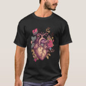 He Anatomy With Flowers Tシャツ (正面)