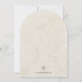 He and She Wedding Invitation 招待状 (裏面)