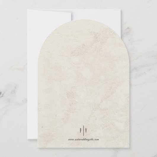 He and She Wedding Invitation 招待状 (裏面)