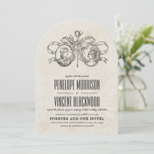 He and She Wedding Invitation 招待状 (スタンド正面)