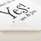 He asked she said yes engagement party name simple シェルパブランケット (3/4)