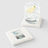 He asked she said yes engagement photo name stylis ストーンコースター (横)