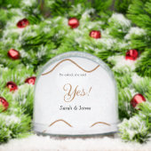 He asked she said yes engagement simple minimal  (クリスマス)