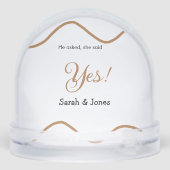 He asked she said yes engagement simple minimal  (裏面)