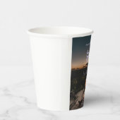 He asked she said yes engagement simple photo blue 紙コップ (右)