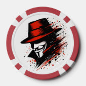 he Boo Crew Orange Halloween Family Matching  ポーカーチップ (裏面)