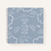 He Chose Me to Be your Mom blue pregnancy prayer ノートブック (正面)