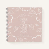 He Chose Me to Be your Mom Pink pregnancy prayer ノートブック (正面)