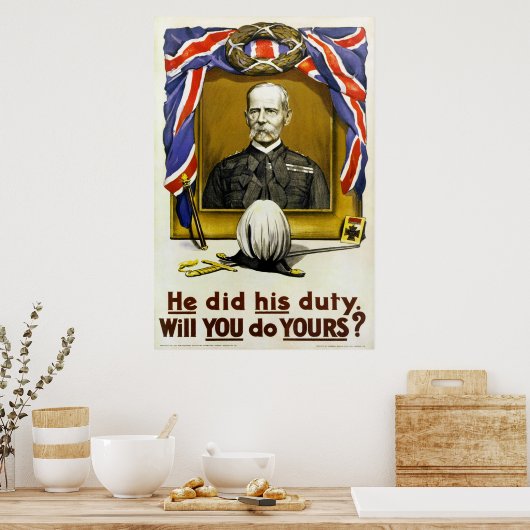 He Did His Duty ポスター (キッチン)