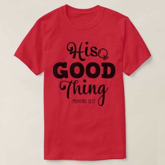 He Good Thingクリスチャン・カップル夫婦Anni Tシャツ (デザイン正面)